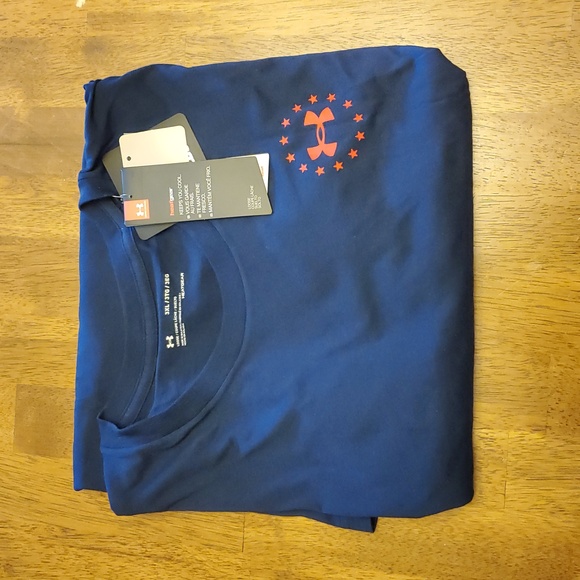 NWT Under Armour Dark Blue Men's "Freedom" Shirt Size 3XL. 1333366 408 - Picture 6 of 6